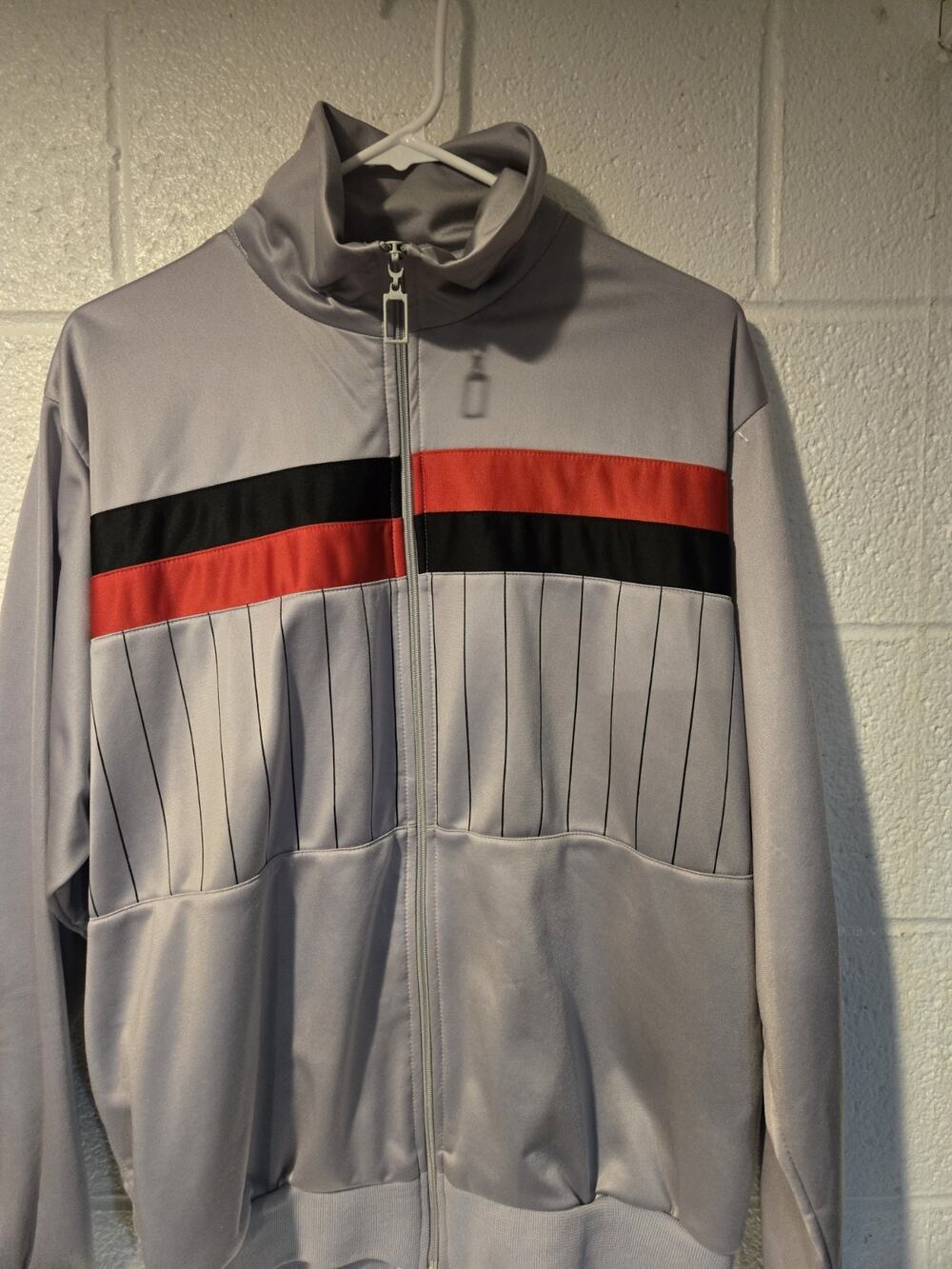Biancarra Track Jacket Gray Size L Used Good Condition
